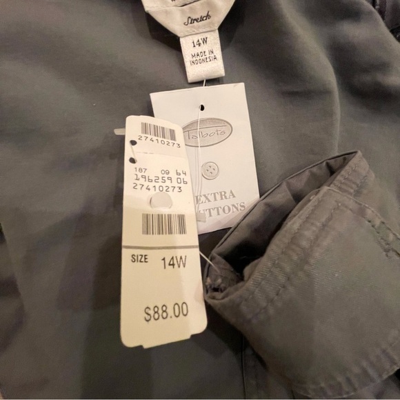 NWT Talbots Gray Button Down Jacket - Picture 8 of 8